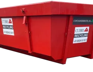 Open 6m3 Container voor Bouw- en sloopafval